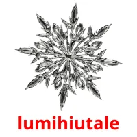 lumihiutale picture flashcards