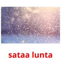 sataa lunta picture flashcards