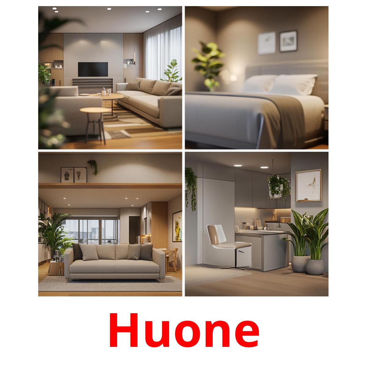 Huone picture flashcards