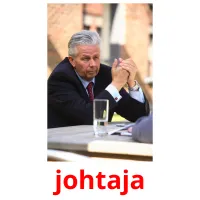 johtaja cartões com imagens