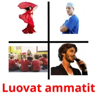 Luovat ammatit cartões com imagens