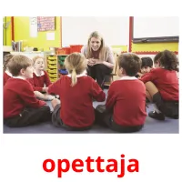 opettaja picture flashcards