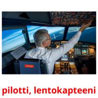 pilotti, lentokapteeni cartões com imagens