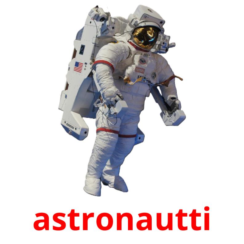 astronautti picture flashcards