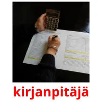 kirjanpitäjä Tarjetas didacticas