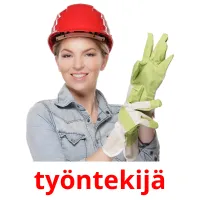 työntekijä Tarjetas didacticas