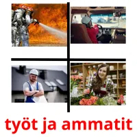 työt ja ammatit billedkort for børn med billeder