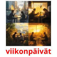 viikonpäivät kuvakortit
