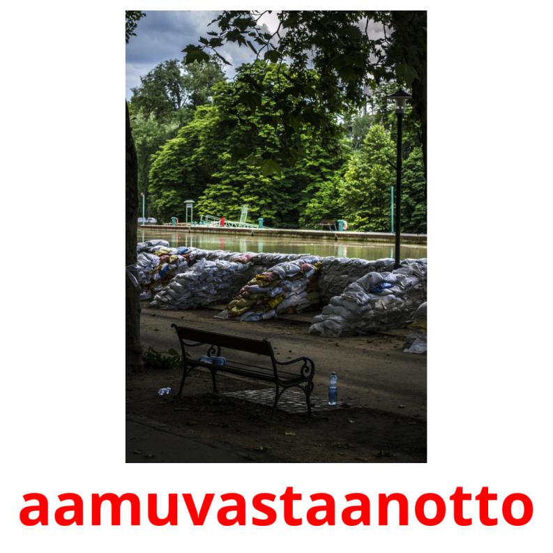 aamuvastaanotto picture flashcards