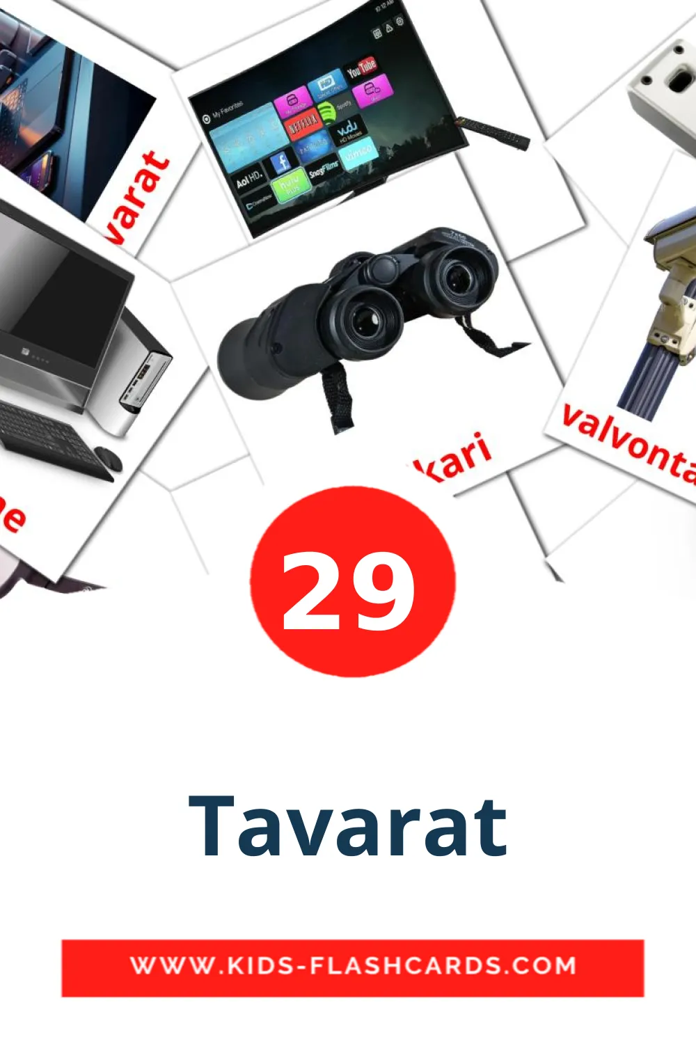 29 Tavarat fotokaarten voor kleuters in het finse