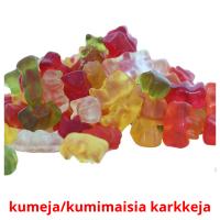 kumeja/kumimaisia ​​karkkeja picture flashcards