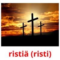 ristiä (risti) flashcards illustrate