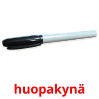 huopakynä Tarjetas didacticas