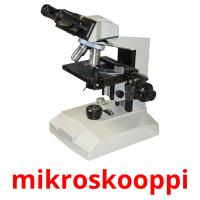 mikroskooppi flashcards illustrate