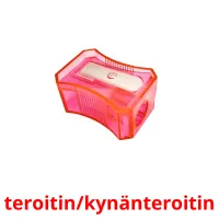 teroitin/kynänteroitin Tarjetas didacticas