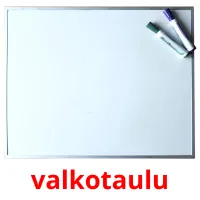 valkotaulu Tarjetas didacticas