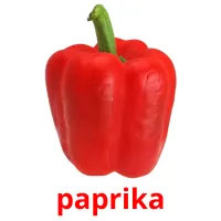 paprika Tarjetas didacticas