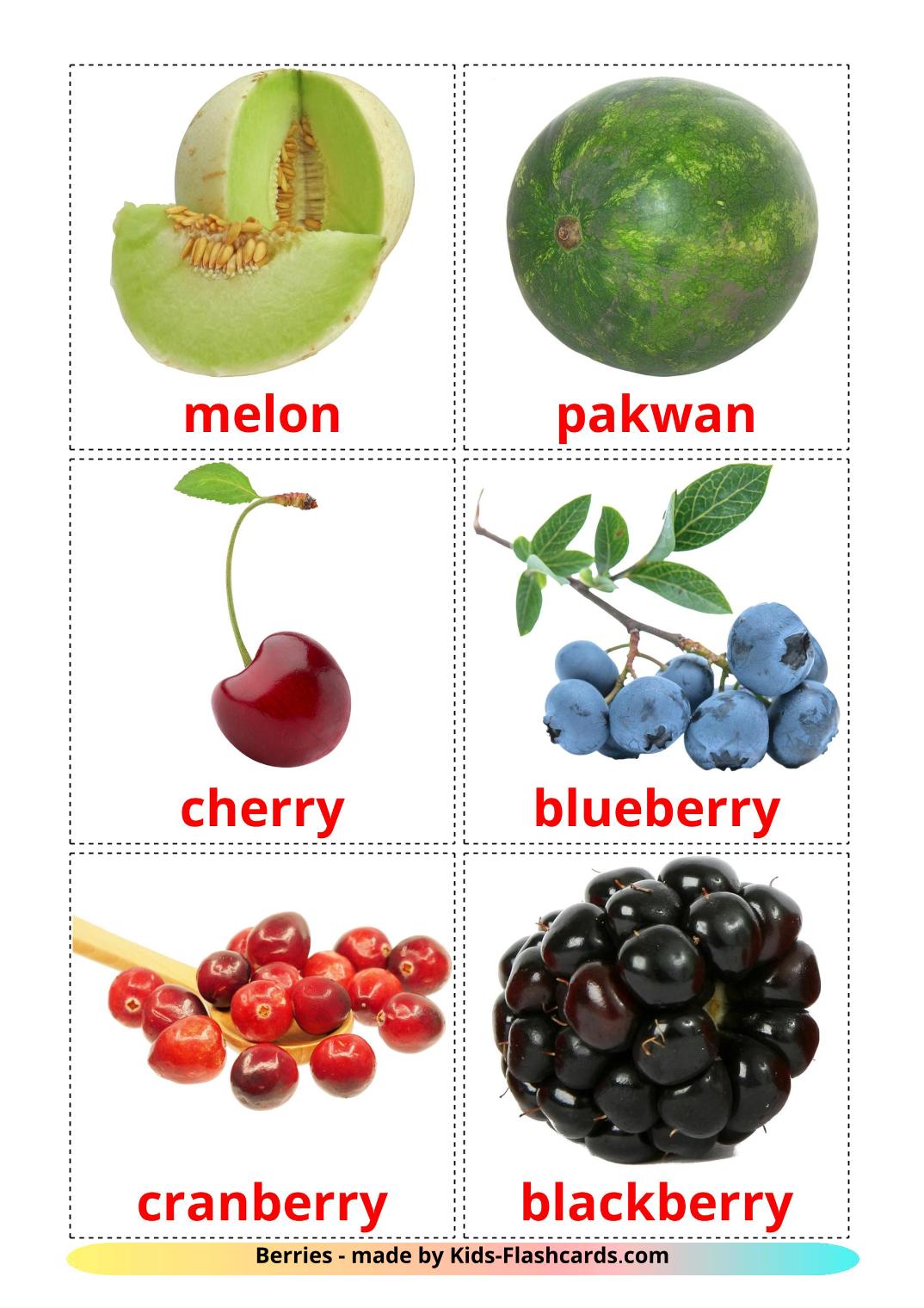 Berries - 11 Free Printable filipino Flashcards 