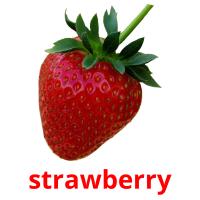 strawberry Tarjetas didacticas