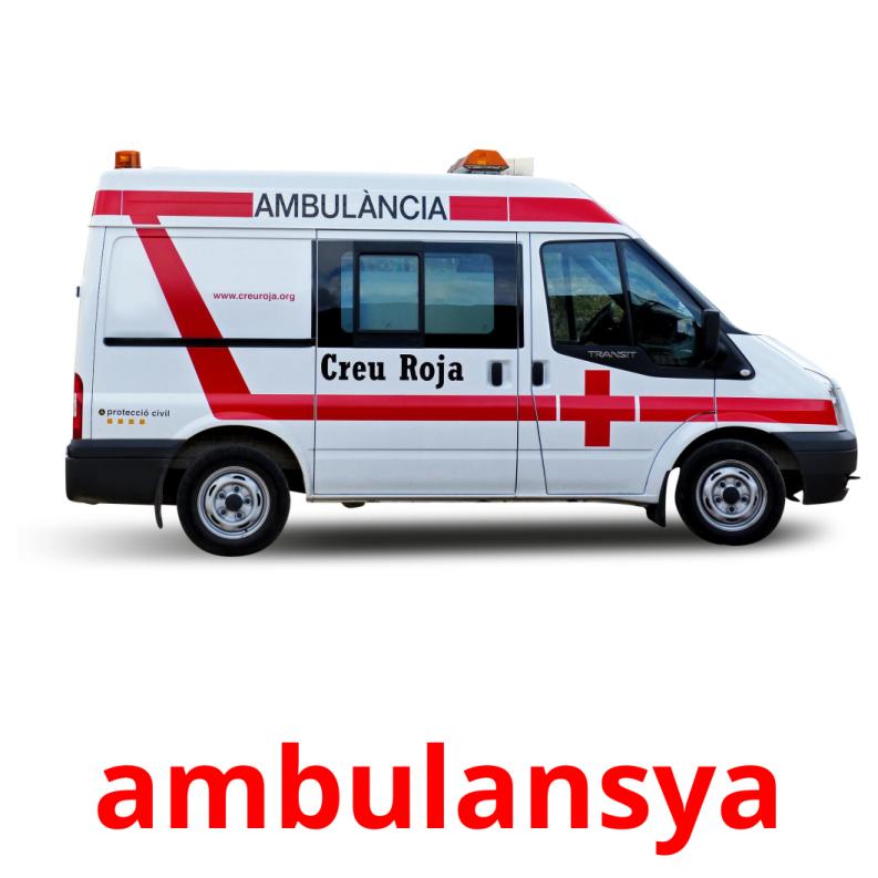 ambulansya Tarjetas didacticas