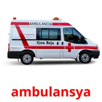 ambulansya flashcards illustrate