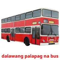 dalawang palapag na bus flashcards illustrate