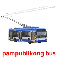 pampublikong bus flashcards illustrate