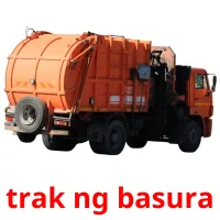 trak ng basura flashcards illustrate