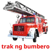 trak ng bumbero flashcards illustrate