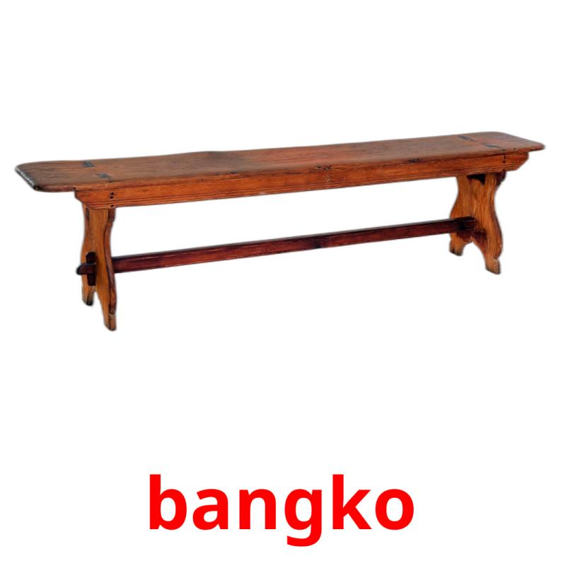 bangko cartões com imagens