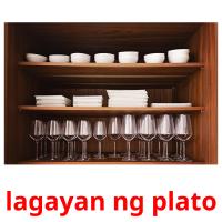 lagayan ng plato flashcards illustrate