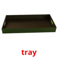 tray picture flashcards