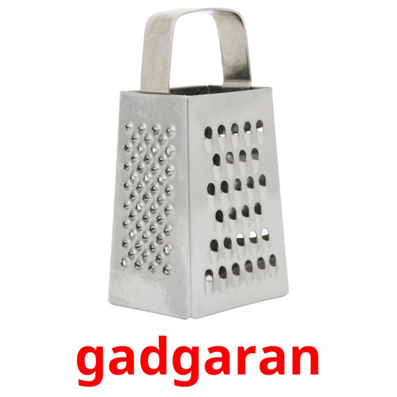 gadgaran picture flashcards