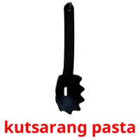 kutsarang pasta Bildkarteikarten