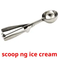 scoop ng ice cream Bildkarteikarten