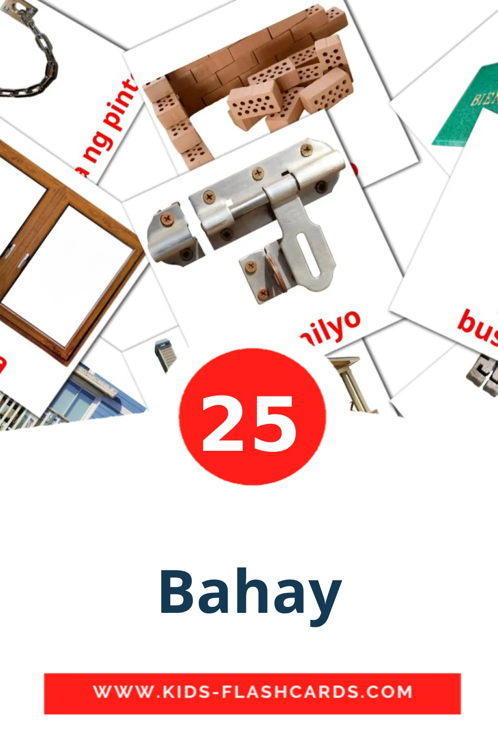 25 Bahay fotokaarten voor kleuters in het filipino