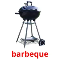 barbeque cartões com imagens