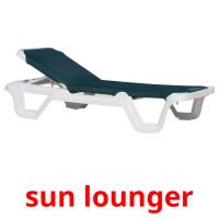 sun lounger picture flashcards