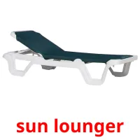 sun lounger cartões com imagens