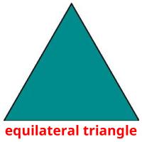 equilateral triangle flashcards illustrate