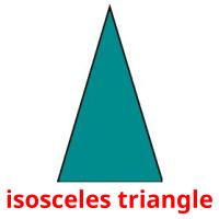 isosceles triangle Tarjetas didacticas