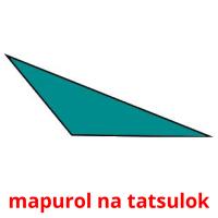 mapurol na tatsulok flashcards illustrate