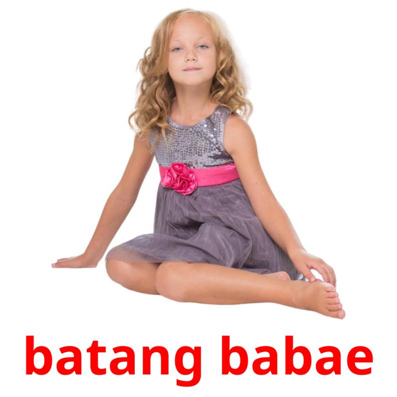 batang babae picture flashcards