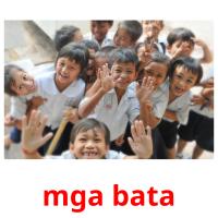 mga bata picture flashcards