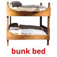 bunk bed flashcards illustrate
