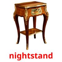 nightstand Tarjetas didacticas