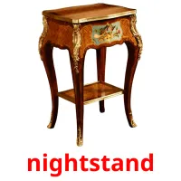 nightstand cartões com imagens