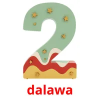 dalawa flashcards illustrate