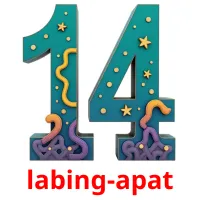 labing-apat flashcards illustrate