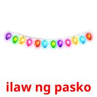 ilaw ng pasko flashcards illustrate